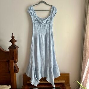 BDG UO‎ Suki Cotton Gauze Maxi Handkerchief Dress